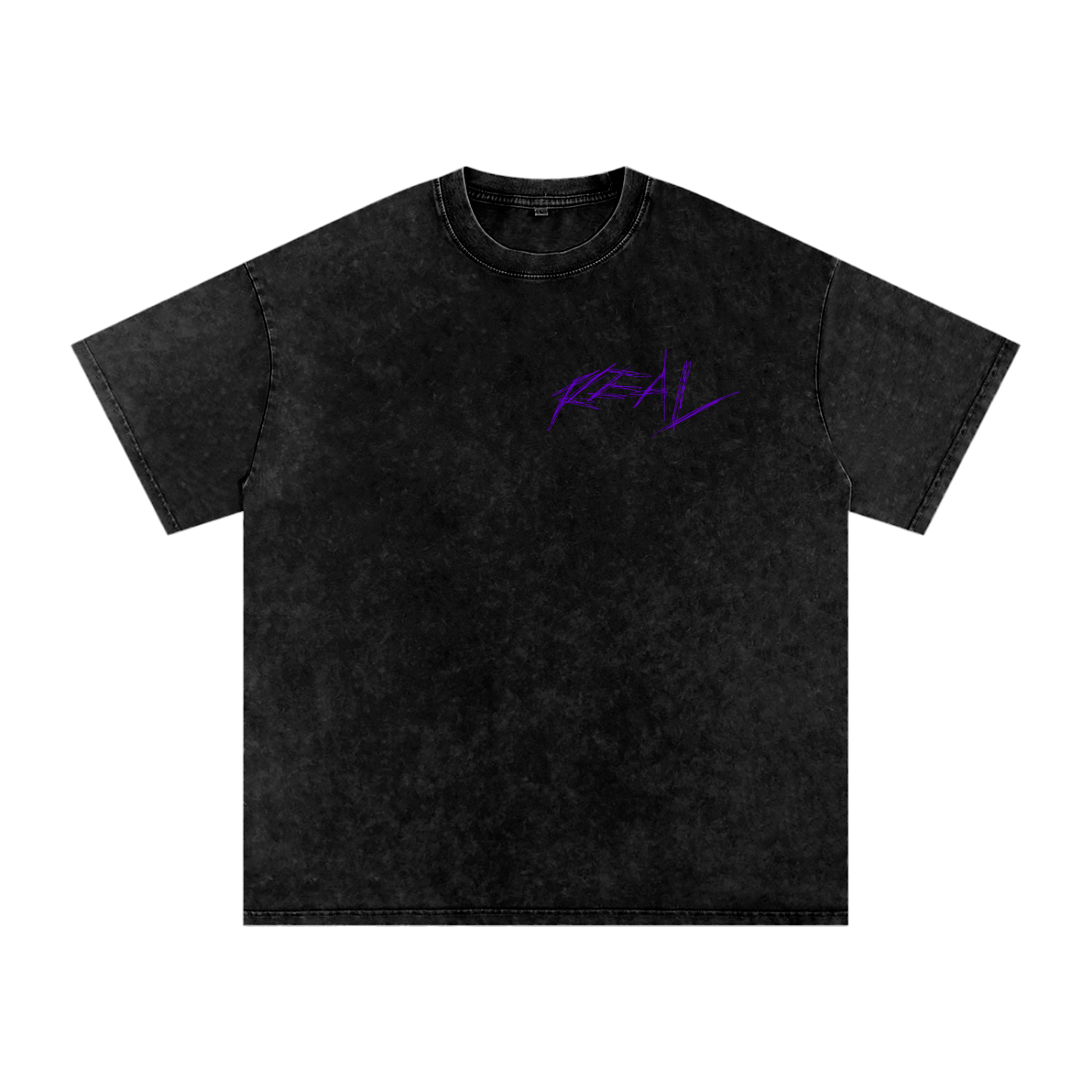 REAL Vintage Wash Tee Purple Logo